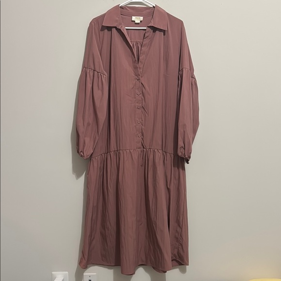 NWOT ANTHROPOLOGIE Collared Midi Dress 🌹 - Picture 4 of 12